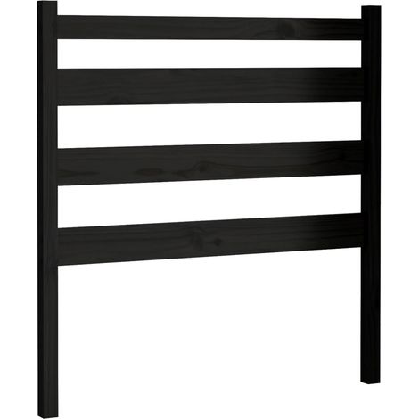 Maison Exclusive - Kopfteil Schwarz 106x4x100 cm Massivholz Kiefe