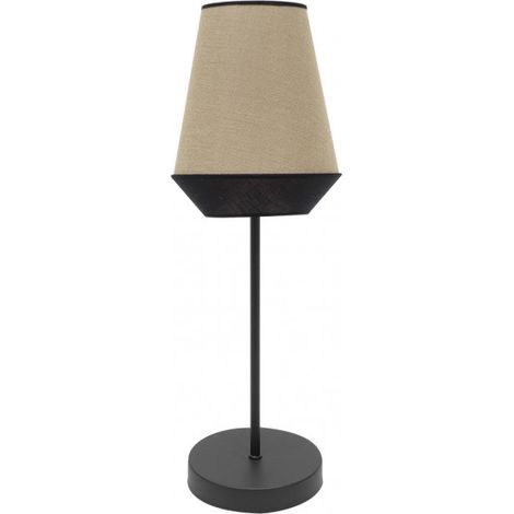 Sobremesa alto campana 1xe27 saco/negro 74x25x25 cm