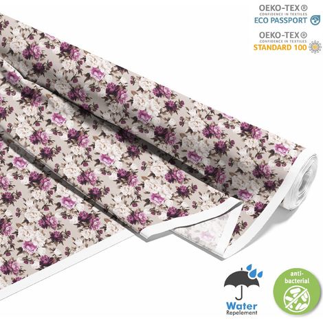Dekorativer Outdoor-Stoff Oxford - Motiv Blumen I DX078 (1/5)
