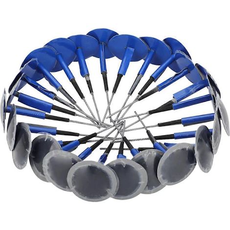 Compatible avec le kit de réparation de pneus de 24 pièces (36x4mm), kit de réparation de pneus en forme de champignon pour réparer les crevaisons de la bande de roulement des pneus. (1/5)