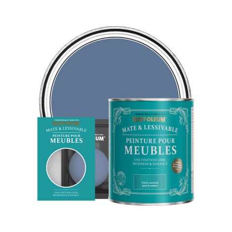 Peinture pour Meubles Mate & Lessivable - Rivière Bleue (1/3)