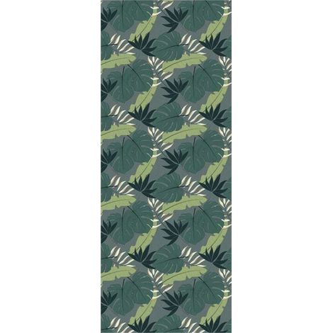 Panneau mural douche en alu-composite VIPANEL - Inspiration Nature Décor Jungle - Finition Mat Perle - 100x255cm (1/5)