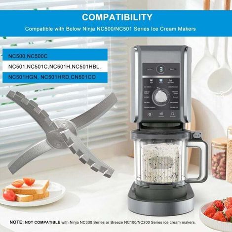 Lama di ricambio in acciaio inox compatibile con le macchine per gelato di lusso Ninja Creami NC500 NC501, ricambi per la miscelazione degli accessori Ninja Ice Creami HOGA0864-CT (1/5)
