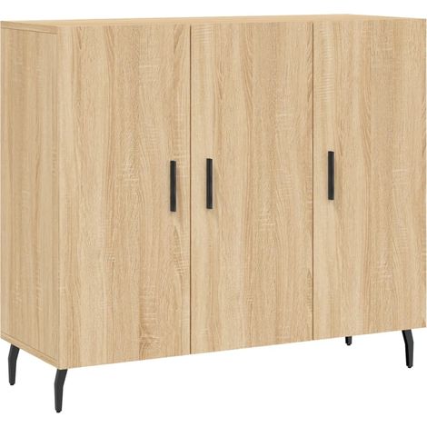 Sideboard/Anrichte/Buffet Sonoma-Eiche 90x34x80 cm Holzwerkstoff LXWW196750 (1/5)
