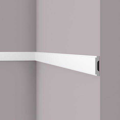 Moldura para pared NMC WD1 WALLSTYL Noel Marquet Moldura decorativa Perfil de estuco diseño moderno blanco 2 m