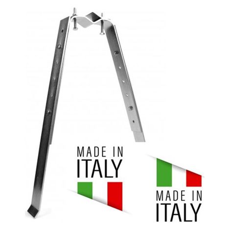 Staffa A U Regolabile 50-80 Cm Palo Antenna Tv Made In Italy