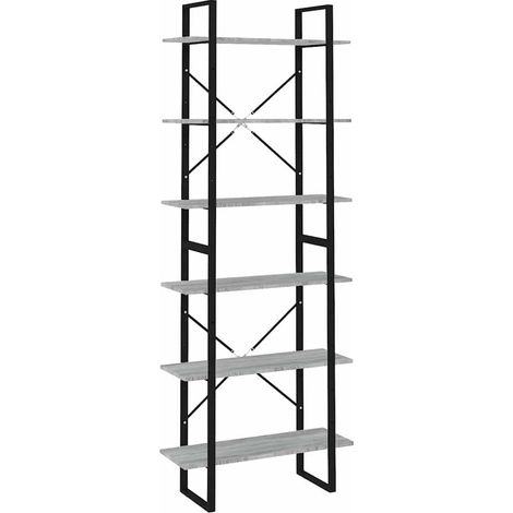 Maison Exclusive - Hochschrank Grau Sonoma 80x30x210 cm Holzwerks (1/5)