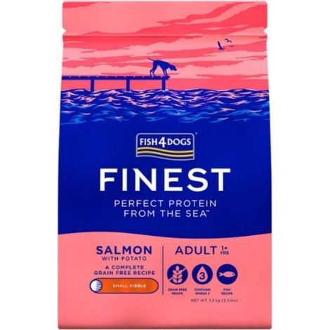 Aliment sec pour chiens Fish4Dogs Finest Salmon 12 kg (1/2)