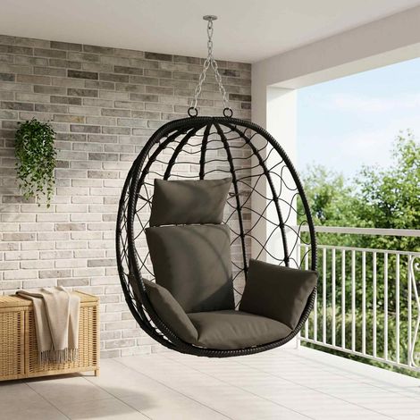 Cuscino Adirondack PUTTEN 100% Poliestere Antracite vidaXL (1/5)