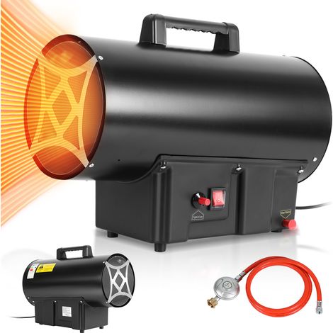 TolleTour Canon à chaleur gaz GPL 30 kW, chauffage de chantier soufflant 650 m³/h, pour atelier garage entrepôt, surface jusqu’à 450 m² (1/5)