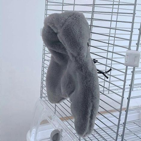 Nid de perroquet en peluche douillet, abri d'hiver chaud pour petits animaux, tente pour oiseaux - S (1/4)