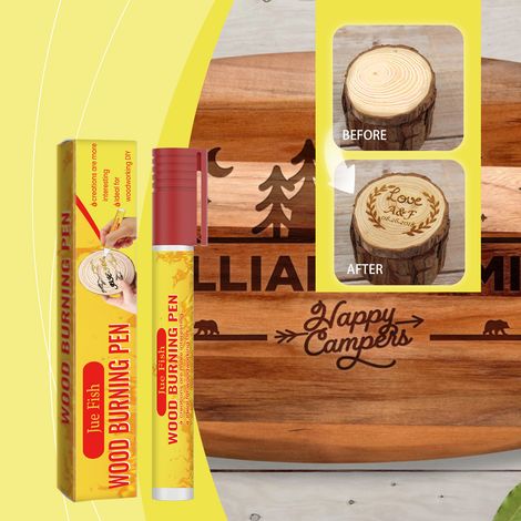 Brandmalstift aus Holz, handgefertigter Brandmalstift aus Holz, Polierstift, Künstlerstift, Marker, Pyrographie – 1 Stück -- BIEMMEDUE (1/5)