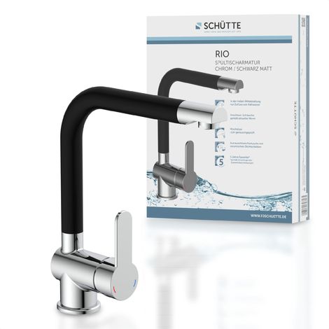 SCHÜTTE Spültischarmatur RIO schwarz matt