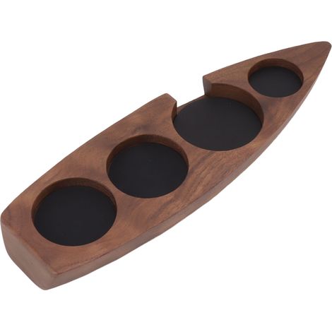 Support de tasseur à café forme bateau en bois de noyer, distributeur de café pour café, restaurant occidental, bar, cuisine familiale 53mm (1/5)