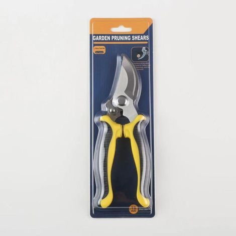 Sécateur à enclume pour bois sec et dur. cisaille à élaguer à lame droite. sécateur à poignées ergonomiques. professionnel (1/4)