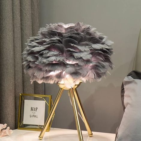 Lampe de table en forme cœur cristal, chevet moderne et (1/5)