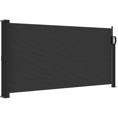 Toldo lateral retráctil negro 100x300 cm vidaXL