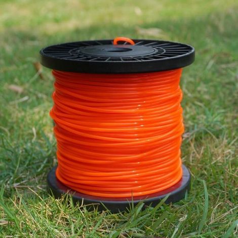 Fil Coupe-herbe - Rond 100 M - Diamètre 2,4 Mm - Nylon - Pour Taille Bordures Pelouse - 1 Bobine (1/3)