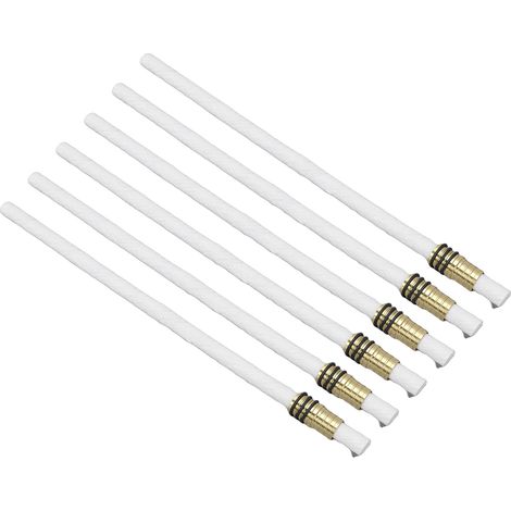 DIY-Weinflaschen-Fackel-Set: Langlebige Fiberglas-Fackeldochte mit Messinghaltern und Unterlegscheiben für die Außendekoration (1/5)