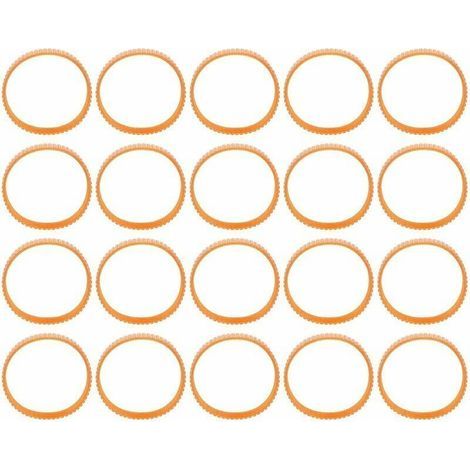 20 pièces Courroie de rabotage électrique Courroies d'entraînement de transmission en néoprène pour rabot électrique 9.4in dcirconférence - (1/5)