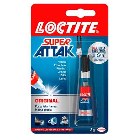 COLLA 'SUPER ATTAK ORIGINAL' 3 gr - LOCTITE