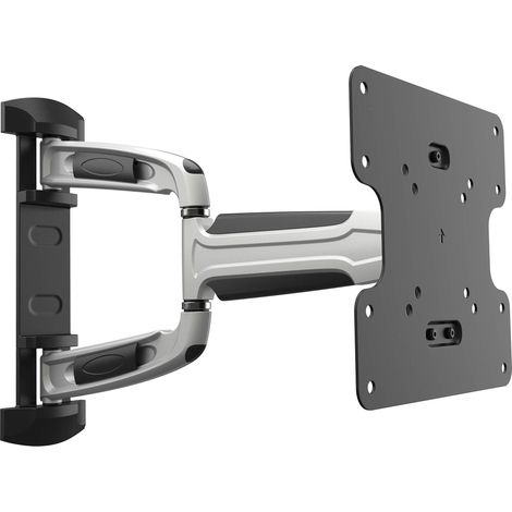 Support Mural TV 32 40 42 43 48 50 55 Pouces VESA 75x75 100x100 200x100 200x200 Orientable Inclinable Universel Fixation Murale TV QLED OLED LED LCD Écran incurvé Argent (1/5)