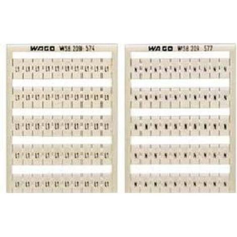 WAGO GmbH& Co. KG WSB-Bezeichnungssystem W: PE (100x) 209-578 5 Stk