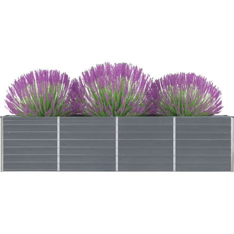 Maison Exclusive - Hochbeet 320 x 40 x 77 cm Verzinkter Stahl Gra