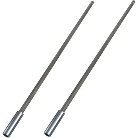 Portabrocas magnético, 2 soportes de extensión de broca, vástago hexagonal de acero al carbono magnético de 1/4", extensión de destornillador de 300 mm/12" para atornillador de impacto, taladro (1/5)