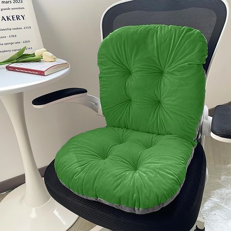 Coussin de dossier pour chaise de jardin - 42 x 85 cm - Coussin pour chaise de jardin, de bureau - Coussin d'extérieur - Vert (1/5)
