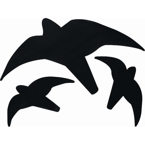 Greifvogelsilhouette, Farbe: schwarz (1/3)
