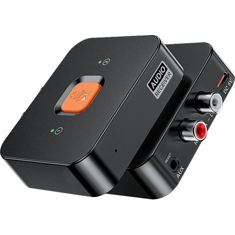 Bluetooth Audio Receiver - Bluetooth 6.0 - AUX RCA Input - For Speakers Stereo System - 1 Unit (1/5)