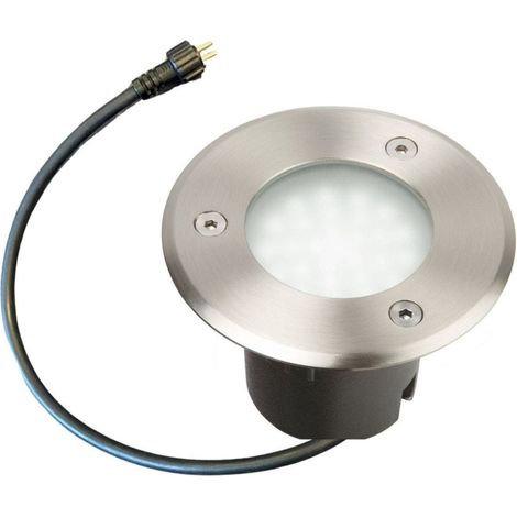 Spot encastrable leds integrées abords piscine diamètre 10cm -