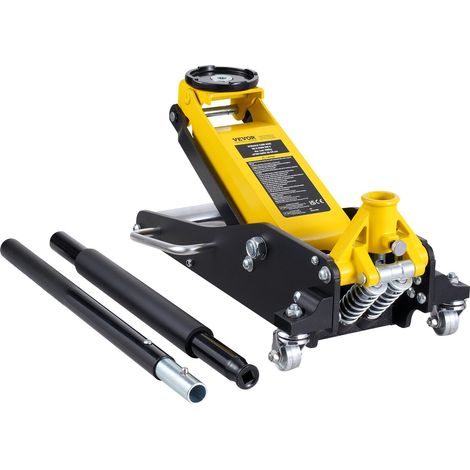 Cric Rouleur 2 tonnes, Cric de Plancher Hydraulique à Profil Bas, Hauteur de Levage 80-370 mm, en Acier et Alu Robuste, Pompe de Levage Rapide à Double Piston, pour Lever Camion SUV Atelier (1/5)