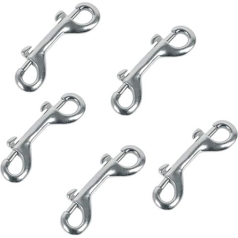 3.5 '' Double Extrémité Boulon Snaps Ensemble De Crochets INOX 316 Acier Inoxydable Nickel Plaqué Zinc Alloy Clips de Plongée sous Marine pour Agricul (1/5)