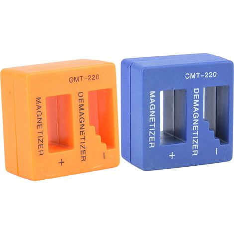 Outil magnétique 2 en 1 pour magnétisation et démagnétisation rapides (lot de 2) pour tournevis