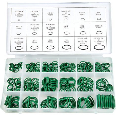 Nitrile O-Ring Assortment 270pcs 18 Sizes HNBR Oil Acid Fuel UV Resistant (1/5)