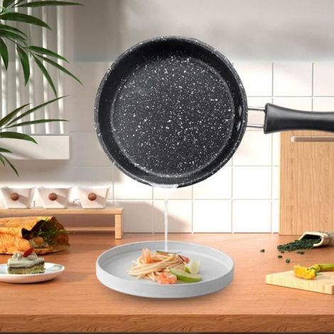 Petite Poele Induction 12cm, Mini Poêle Induction, Poele Oeuf au Plat, Mini Poele a Oeuf avec Poignée, Portable Mini Poele (1/4)