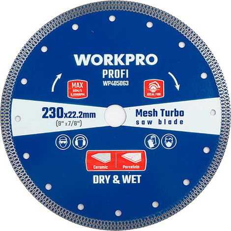 Diamantscheibe Workpro diamond cutting disc 125 mm 22.2 mm