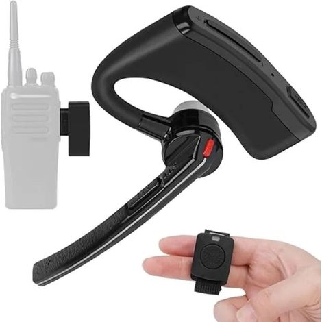 Wireless Bluetooth headset compatible with Motorola EP450, GP88, and P3688 R2 walkie-talkies (1/4)