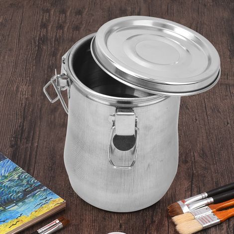 Nettoyeur de pinceaux en acier inoxydable étanche à l'air et aux fuites - Fournitures artistiques