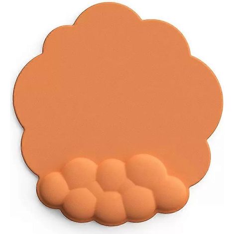 Tapis de souris nuage coloré avec repose-poignet en silicone pour une frappe et des jeux confortables.