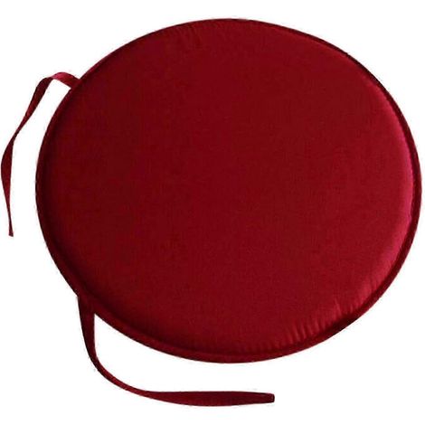 Coussins de chaise ronds d'intérieur et d'extérieur avec attaches, coussins ronds pour chaises de salle à manger, coussins d'assise ronds, coussins pour chaises de jardin (1/2)