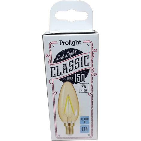 LED VINTAGE FLAMME E14 2W 150LM