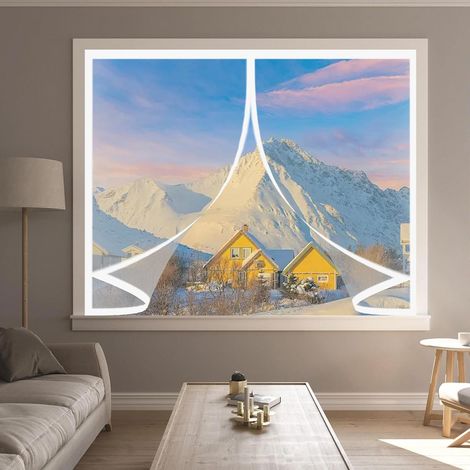Rideau de Fenetre Thermique 79 x 68 cm Anti Froid et Chaleur (1/5)