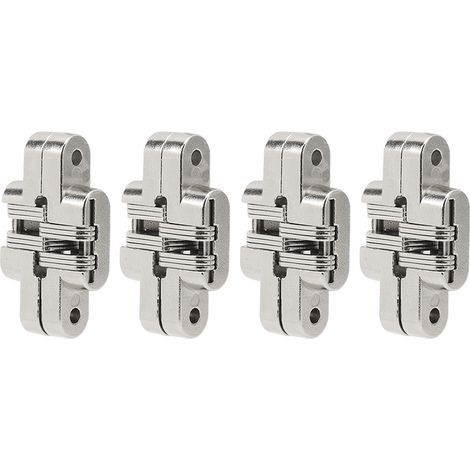 4pcs Mini Zinc Alloy Hidden Cross Hinge 180 Degree Invisible Swing Jewelry Box (1/5)