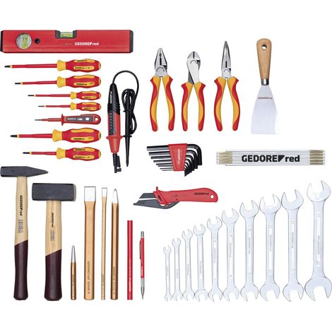GEDORE RED 3301646 - Kit d'outils pour l'électrotechnique en vrac 42 pcs. , R21000042 (1/5)