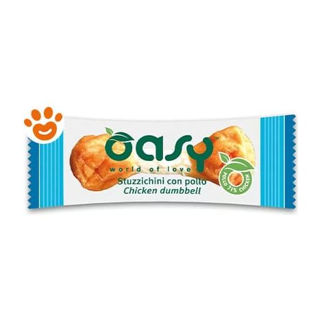 Oasy Dog Snack Stuzzichini con Pollo Monodose - Confezione 10 gr - Snack