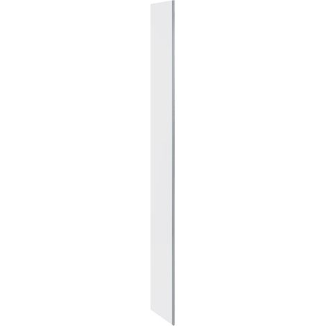RAK Feeling Chrome 250mm x 2000mm Fixed Return Panel with Fixings - RAKFRP100 (1/3)