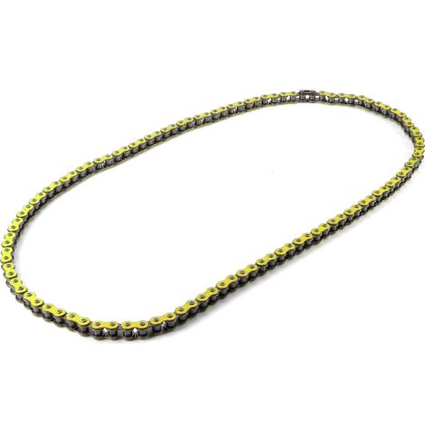 Chaîne de transmission de rechange pour moto Honda 90CC 110CC 125CC, ATV 420-106L, maillon de liaison, couleur jaune (1/5)